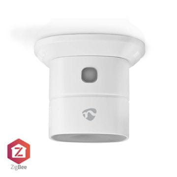 Nedis SmartLife CO detektor Zigbee 3 0 Na baterije Vijek trajanja donora 10 godina EN 50291 AndroidTM IOS S testnom tipkom 85 dB Bijela