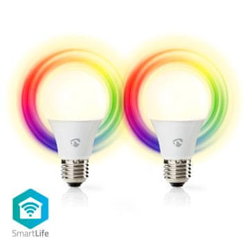 Nedis SmartLife žarulja u punoj boji Wi Fi E27 806 lm 9 W RGB Toplo do hladno bijela 2700 6500 K AndroidTM IOS Žarulja 2 kom