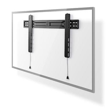 Nedis Fiksni nosač za TV na zid | 37-70 " | Maksimalna podržana težina zaslona: 35 kg | Minimalna udaljenost od zida: 18 mm | Čelik | Crna