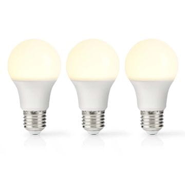 Nedis LED žarulja E27 A60 11 W 1055 lm 2700 K Toplo bijela Retro stil Mat 3 kom