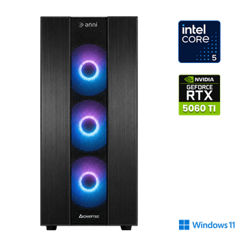Anni Gamer Advanced računalo, Intel Core i5-14400F, 16GB, SSD1TB, RTX 5060 Ti, W11H