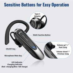 BLAVEC Adventure 5 Bluetooth Handsfree slušalica, crna