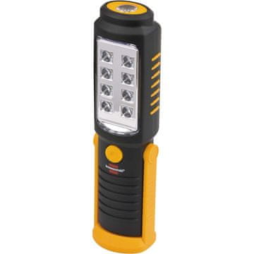 Nedis Prijenosna LED svjetiljka za inspekciju s 8 1 svijetlim SMD LED diodama na baterije vrijeme rada maksimalno 10 sati rotirajuća kuka magnet