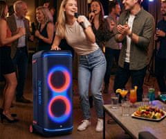 Manta SPK806B300 ORION prijenosni KARAOKE zvučnik, 300W, DISCO RGB LED osvjetljenje, crni