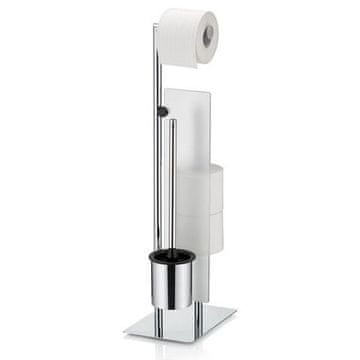 Kela Toaletna oprema KL-22494 Style s držačem rezervne role, sjajni metal, 26,0 x 18,0 x 71,0 cm