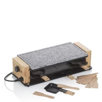 Kela Raclette/kameni roštilj KL-16626 Raclette/Stone Bedretto Granite black 8 persons 49.0x20.5x12.5cm