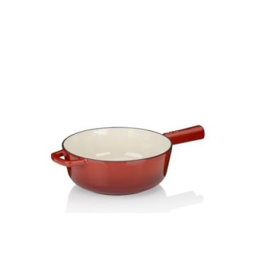 Kela Posuda za fondue od sira KL-16622 Calido cast iron red 33.5x6.5 cm 20.0 cm 1.8l