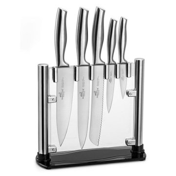 Sabatier Blok za noževe 669582 FUJI knife block acrylic/stainless steel, 5 knives Orys