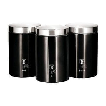 Berlingerhaus Posuda za hranu BH-6296 Set of 3 Royal Black Collection