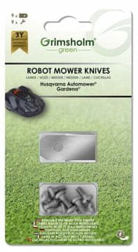 Northix Set noževa s 9 rezervnih noževa i 9 vijaka za automower