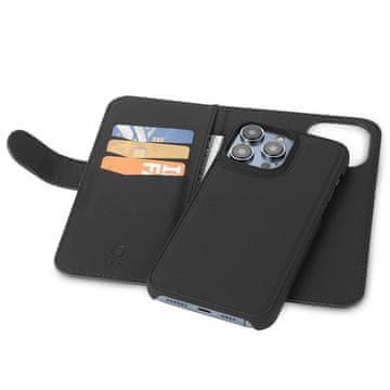 Northix Novčanik 2 u 1 za iPhone 14 - crni