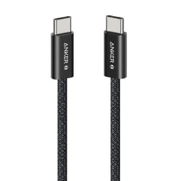 Anker Zolo kabel, USB-C na USB-C, 1 m, 240 W, crni (A8060H12)