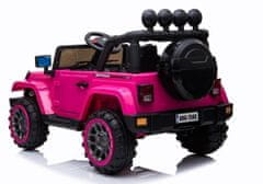 AUTONA LEAN CARS Akumulatorski Jeep BRD-7588 4x4 - roza, LED svjetla, MP3, daljinski upravljač