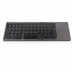 Cool Mango bežična tipkovnica s touchpadom, sklopiva za tiho tipkanje, Bluetooth i 2,4G povezivanje - Wirefy