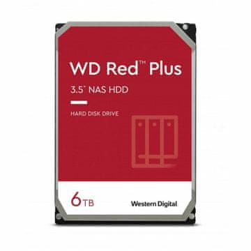WD RED PLUS CMR 6TB tvrdi disk 9cm 5400 256MB SATA WD60EFPX
