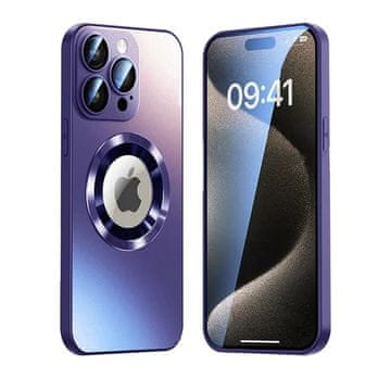 Northix Magnetska futrola za iPhone 16 Pro Max sa zaštitom za leće - ljubičasta