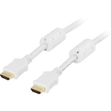 Northix DELTACO HDMI kabel, 1 m, bijeli