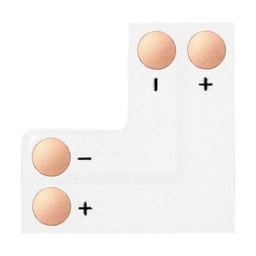 8 mm kutni "L" LED konektor