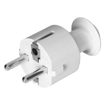 Orno Ravni Uni-Schuko utikač 16A, 230V, bijeli