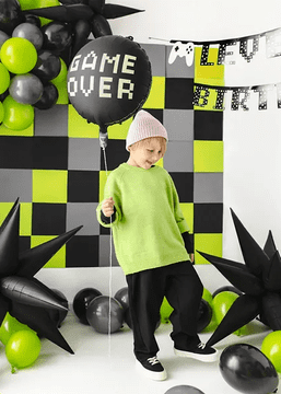 Folija balon Game Over 45 cm crne boje