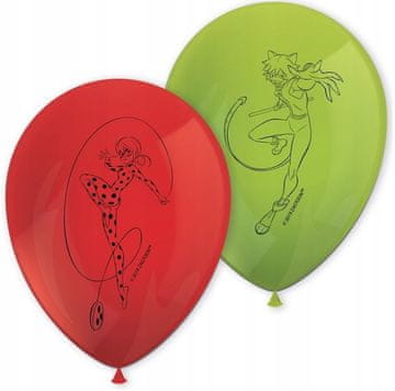 Procos Baloni s Miraculous printom, 29 cm, 8 kom.