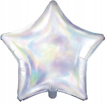 STAR folijski balon, 48 cm, hologramski, 1 kom.