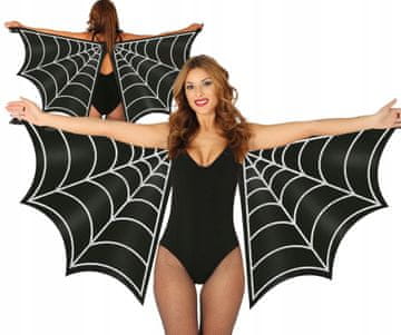 Guirca Kostim ogrtač SPIDER WINGS Crni šišmiš Halloween karnevalska lopta