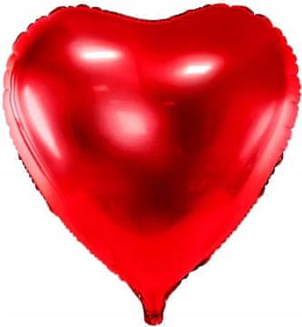 Crveni folijski balon SRCE za Valentinovo, rođendan, godišnjicu, 68x72cm