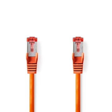 Nedis Mrežni kabel CAT6 | RJ45 muški | RJ45 muški | S/FTP | 2,00 m | Okrugli | LSZH | Narančasti | Oznaka