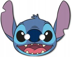 Procos Papirnate MASKE Maska STITCH & ANGEL Sticz Lilo Bajka Rođendanska zabava 6 kom.