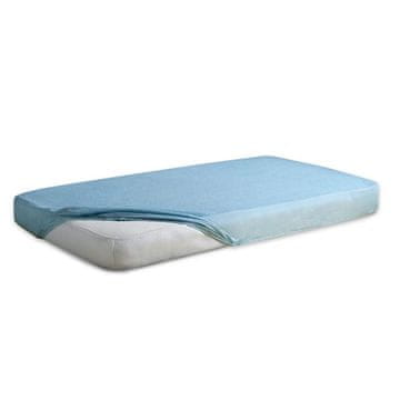 Higijenska vodootporna plahta 160x200x20, Jersey plava