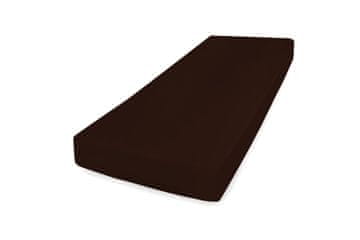 Jersey plahta s uzorkom 110/120x190/200 PREMIUM smeđa