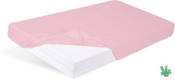 BabyMatex Bambusova plahta s uzorkom 80x160x10, ružičasta