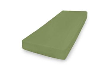 Jersey plahta s elastičnim uzorkom 110/120x190/200 PREMIUM Zelena