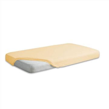 Jersey plahta s uzorkom 130/140x190/200 PREMIUM žuta