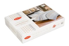 PREMIUM satenska posteljina 220x200 s geometrijskim uzorkom