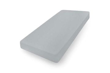 BabyMatex Jersey plahta s uzorkom 80x160x10 siva