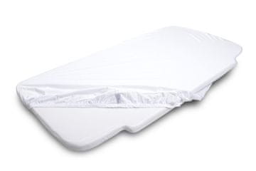BabyMatex Jersey plahta s uzorkom 58x110x8 bijela