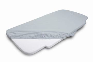 BabyMatex Jersey plahta s uzorkom 58x110x8 siva