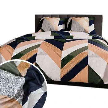 Posteljina 160x200 Pamučni Saten Triana Geometrijski Višebojni