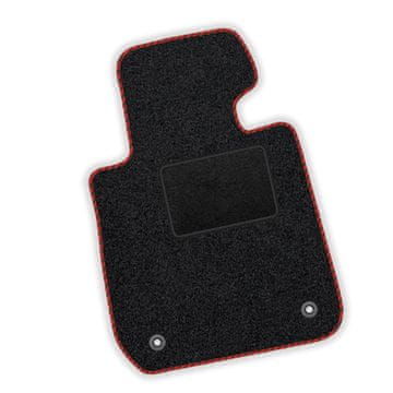 [SP]KL;LE008 crvena - Vozačka prostirka od velura - auto prostirka prikladna za: Lexus IS II 220-250 2005-2013 Crveni rub
