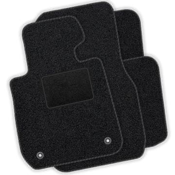[SP]FI018 crna - Set velur tepiha za pod - autotepisi odgovaraju za: Fiat Uno 1989-2002 Crni cijevni okvir