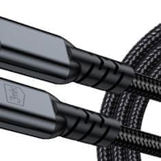 3M Dodaci - 3mk Hyper kabel N-SERIES Thunderbolt 4 2m 48V/5A 40Gb/s 240W 8K60Hz Crni