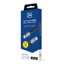 3M Dodatna oprema - 3mk Hyper kabel N-SERIES C na C 1,5 m PD 3.0 QC 3.0 20V/5A 100W Crni