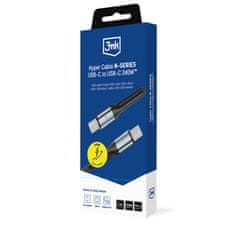 3M Dodatna oprema - 3mk Hyper kabel N-SERIES C do C 3m PD 3.0 QC 3.0 48V/5A 240W Crni