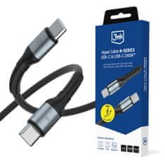 3M Dodatna oprema - 3mk Hyper kabel N-SERIES C na C 1m PD 3.0 QC 3.0 48V/5A 240W Crni