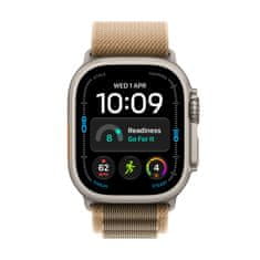 Apple Watch Ultra 4 pametni sat, Cellular, 49mm, Natural Titanium kućište, Desert Alpine Loop- M (mjaf4qh/a)
