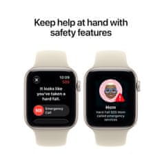 Apple Watch SE3 v2 pametni sat, GPS, 40mm, alu. kućište, Starlight, Sand Sport Band - S/M (mjkr4wf/a)