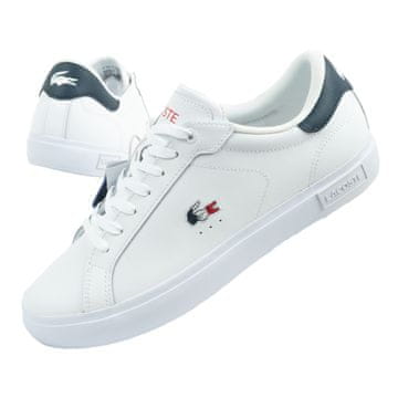 Lacoste Powercourt 125 1 SMA bijela/mornarsko smeđa/crvena-koža [749SMA0080407] veličina 46