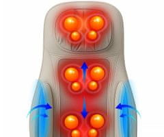 Medivon OLYMPIA masažni jastuk, profesionalni, 3D Shiatsu / vibracijska masaža, grijanje, daljinski upravljač